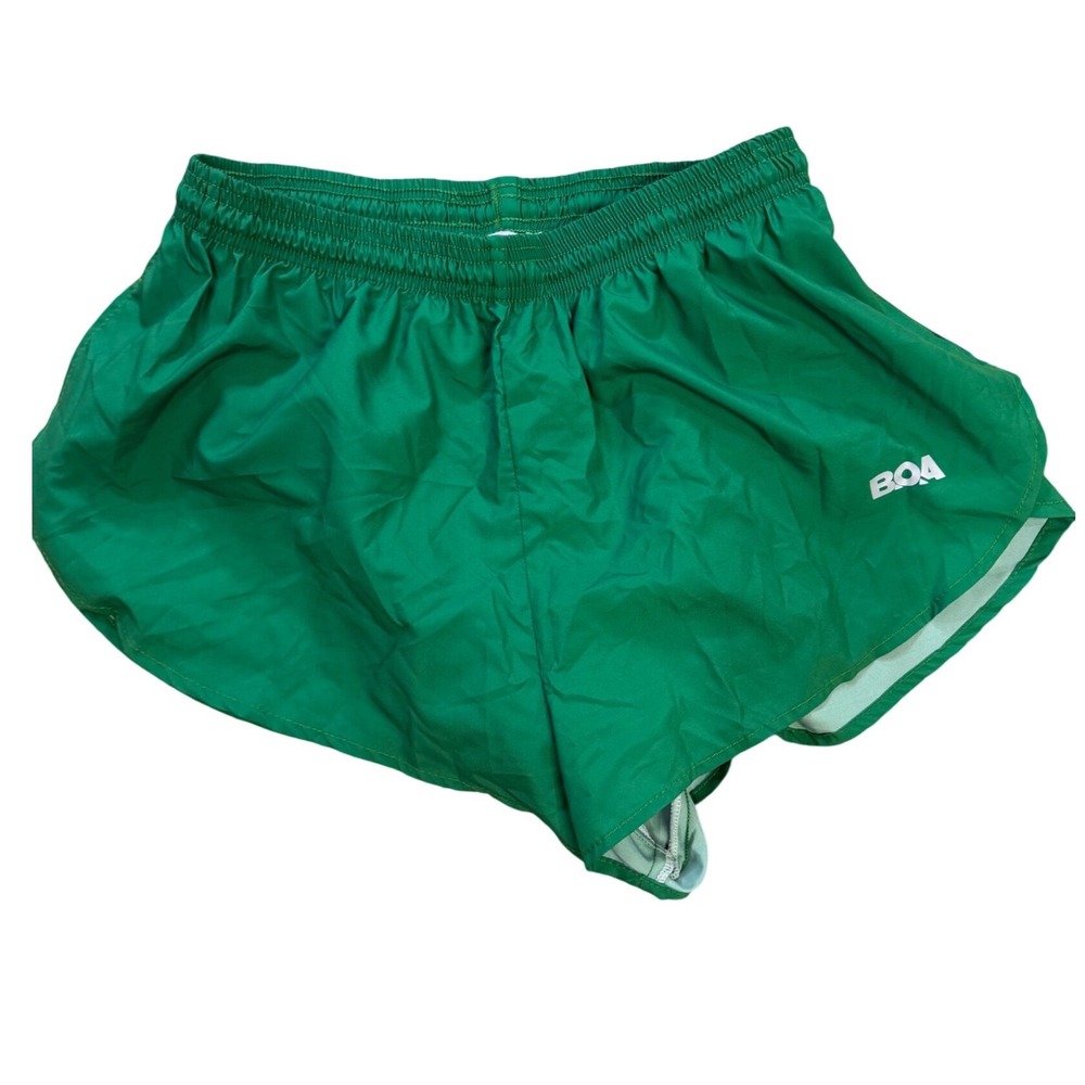 BOA Mens 1 Inch Elite Split Running Shorts Kelly Green XL New 1000B-KEL